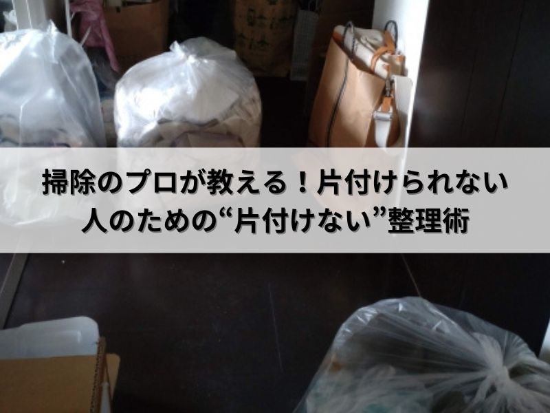 掃除のプロが教える！片付けられない人のための“片付けない”整理術